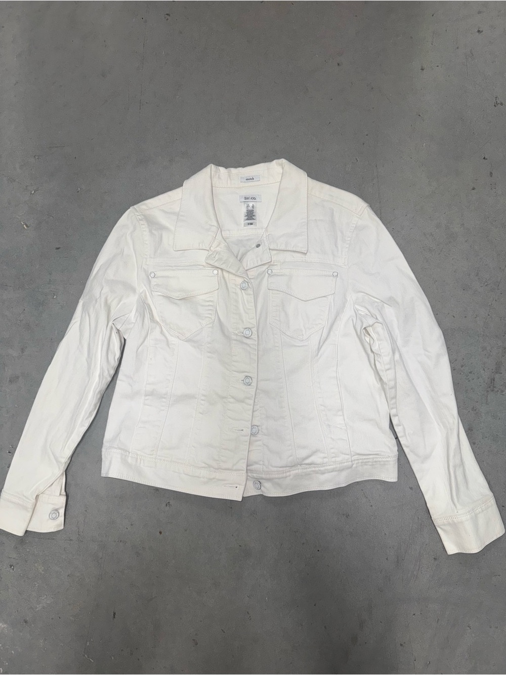 liz & co. White Women's Denim Jacket
